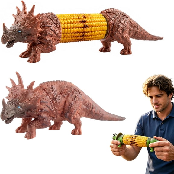 Dinosaur Corn Cob Holders, Prongs Funny Novelty Corn with Stainless Steel on the Cob Picks for BBQ Party Dining Table Accessories(xxw)