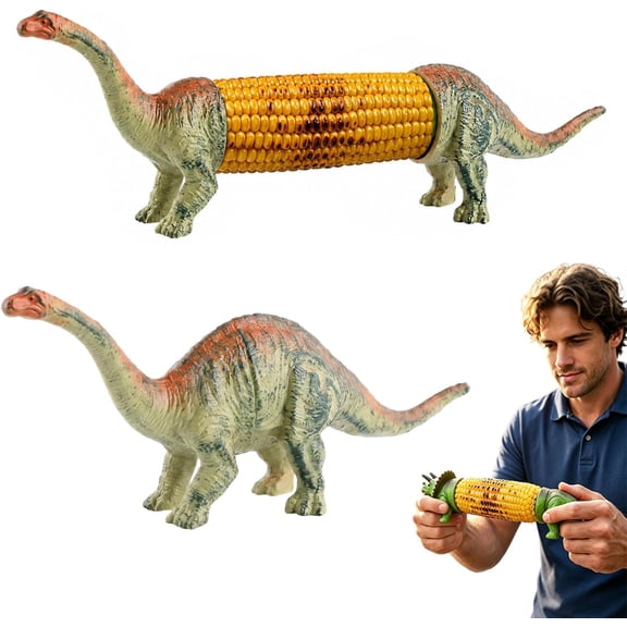 Dinosaur Corn Cob Holders, Prongs Funny Novelty Corn with Stainless Steel on the Cob Picks for BBQ Party Dining Table Accessories