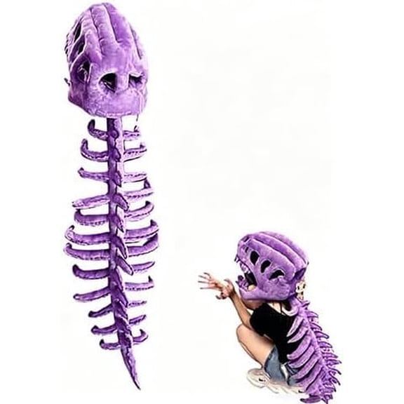 Dinosaur Costume-3D Skeleton Design,Realistic Halloween Dinosaur Skeleton Costume,Themed Skull Cosplay Props