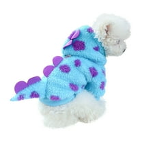 Dinosaur for Small Dogs and Cats, Dog Hoodies Cold Weather Coat,Dog Pajamas for Christmas Halloween