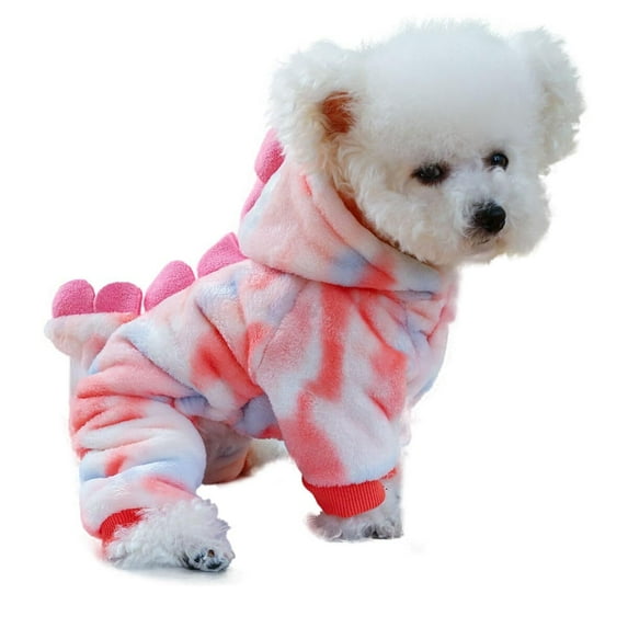 Dinosaur Costume for Small Dogs and Cats, Dog Hoodies Cold Weather Coat,Dog Pajamas for Christmas Halloween