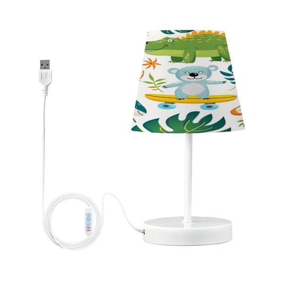 Dinosaur Crab Fish Dolphin Desk Lamp LED Table Nightstand Lamps with 3 Color Temperatures for Home Bedroom Living Room Decor 6x11