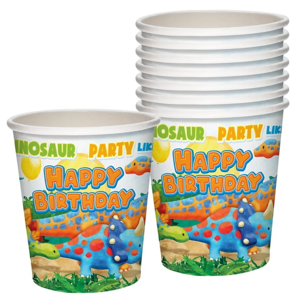 Dinosaur Cups 16 Count - Dinosaur Party Supplies