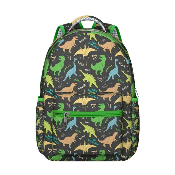 "Dinosaur Design Laptop Backpack for College & Travel - Waterproof School Backpack for Students, Durable Bookbag with Large Capacity & Multiple Pockets"