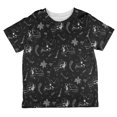 thumbnail image 1 of Dinosaur Dino Bones Fossil Pattern All Over Toddler T Shirt Black 6T, 1 of 2