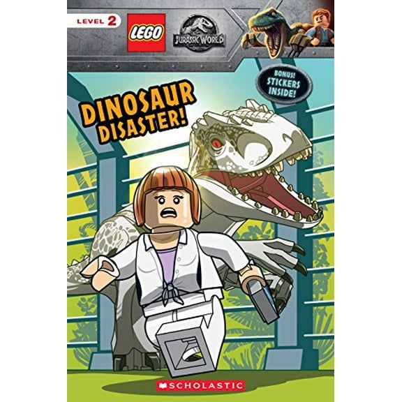 Pre-Owned Dinosaur Disaster! (Lego Jurassic World: Reader with Stickers) [With Stickers] (Paperback) 1338238019 9781338238013