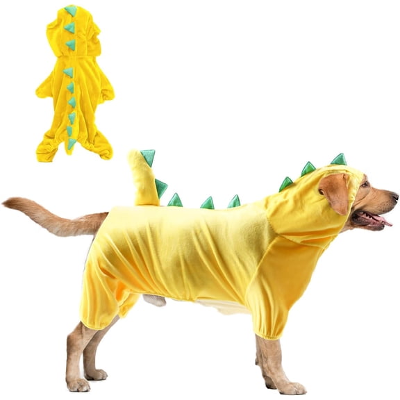 Dinosaur Dog Halloween Costume Pet Hoodie for Small Medium Dogs Cats Halloween Cosplay Apparel Accessories