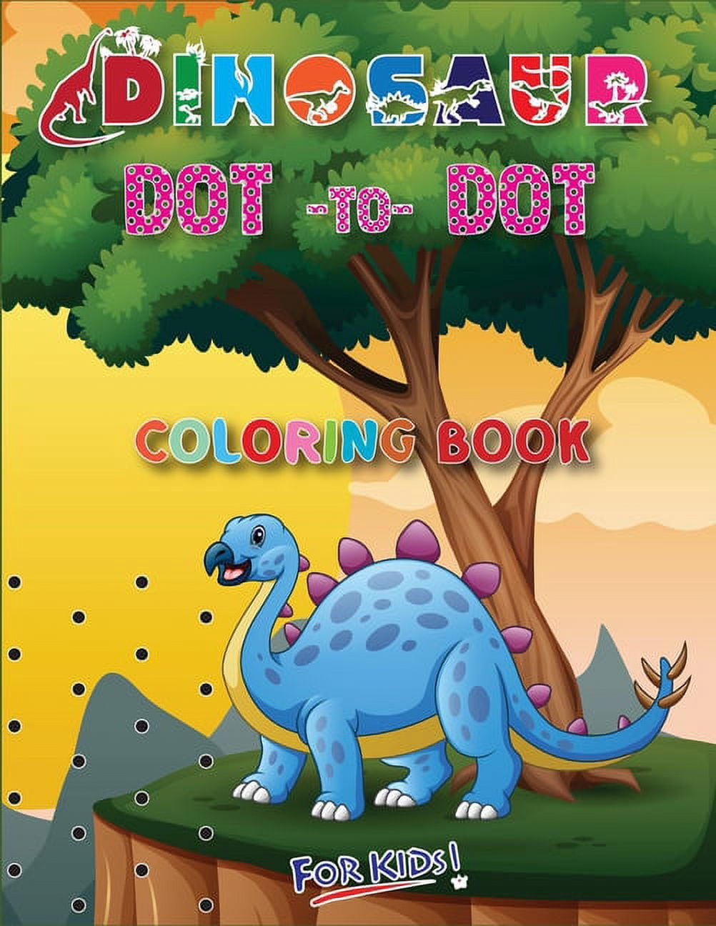 Dinosaur Dot To Dot Coloring Book For Kids : Dinosaur 100 Unique Designs, Ornaments, Christmas Alphabet Trees, Wreaths, and More (Paperback)