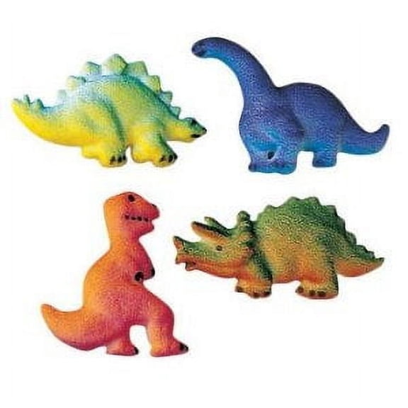 Dinosaur Edible Sugar Cake Toppers, by CakeSupplyShop (16 Count)