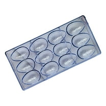 Dinosaur Egg Chocolate Mold - 12-Cavity, Transparent , for Easter Treats and Ice Cubes