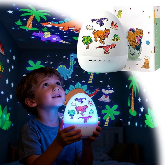 Dinosaur Egg Night Light Projector, 360° Rotation & 21 Effects, Slient Lights For Ceiling, 360° Rotation,Projection Lights For Bedroom