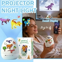 Dinosaur Egg Night Light Projector for Age 3 ,Bedtime Companion with 3 Lighting Modes,360° Rotation, 21 Slides and 8 Sounds, Musical Light Show(without music)