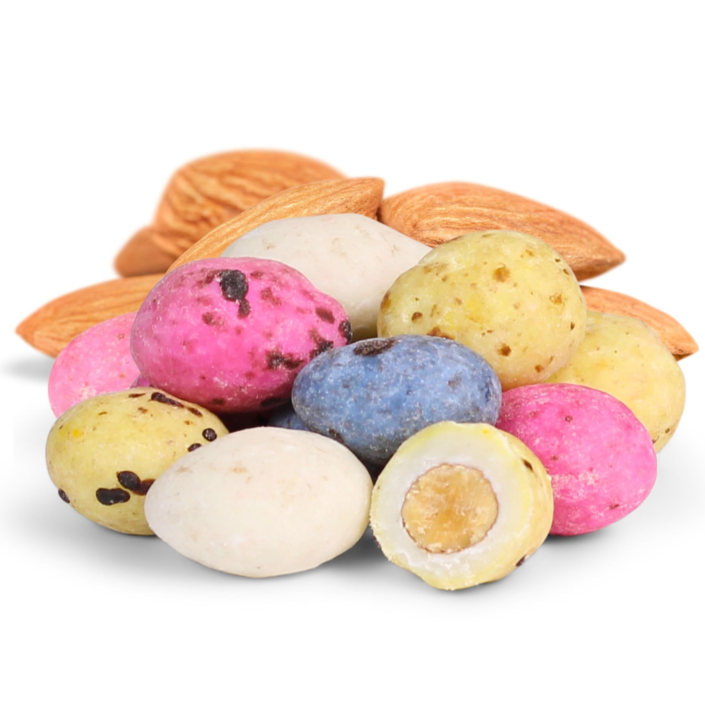 Dinosaur Eggs Chocolatey Covered Almonds by It's Delish, 2 Lbs Bulk Bag  Easter Pastel Speckled Chocolate Almond Candy Snack  Mini Robin Eggs  Healthy Snacks, Keto, Vegan, Dairy Free, Kosher