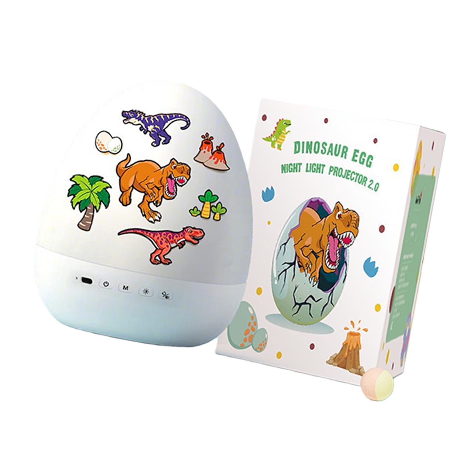 Dinosaur Eggs Projector Night Light USB Rechargeable 360 Rotating Atmospheres Lamp Room Decoration Children Gift