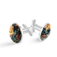 thumbnail image 1 of Dinosaur Elegant Men's Stainless Steel Cufflinks Set for Formal Attire + Corporate Events, 1 of 1