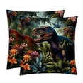 thumbnail image 1 of Dinosaur Elegant Velvet Throw Pillow Covers Set of 2 for Bed and Throw Pillows - 16x16, 18x18, 20x20 Inches with Unique Patterns for Home Decor and More, 1 of 1