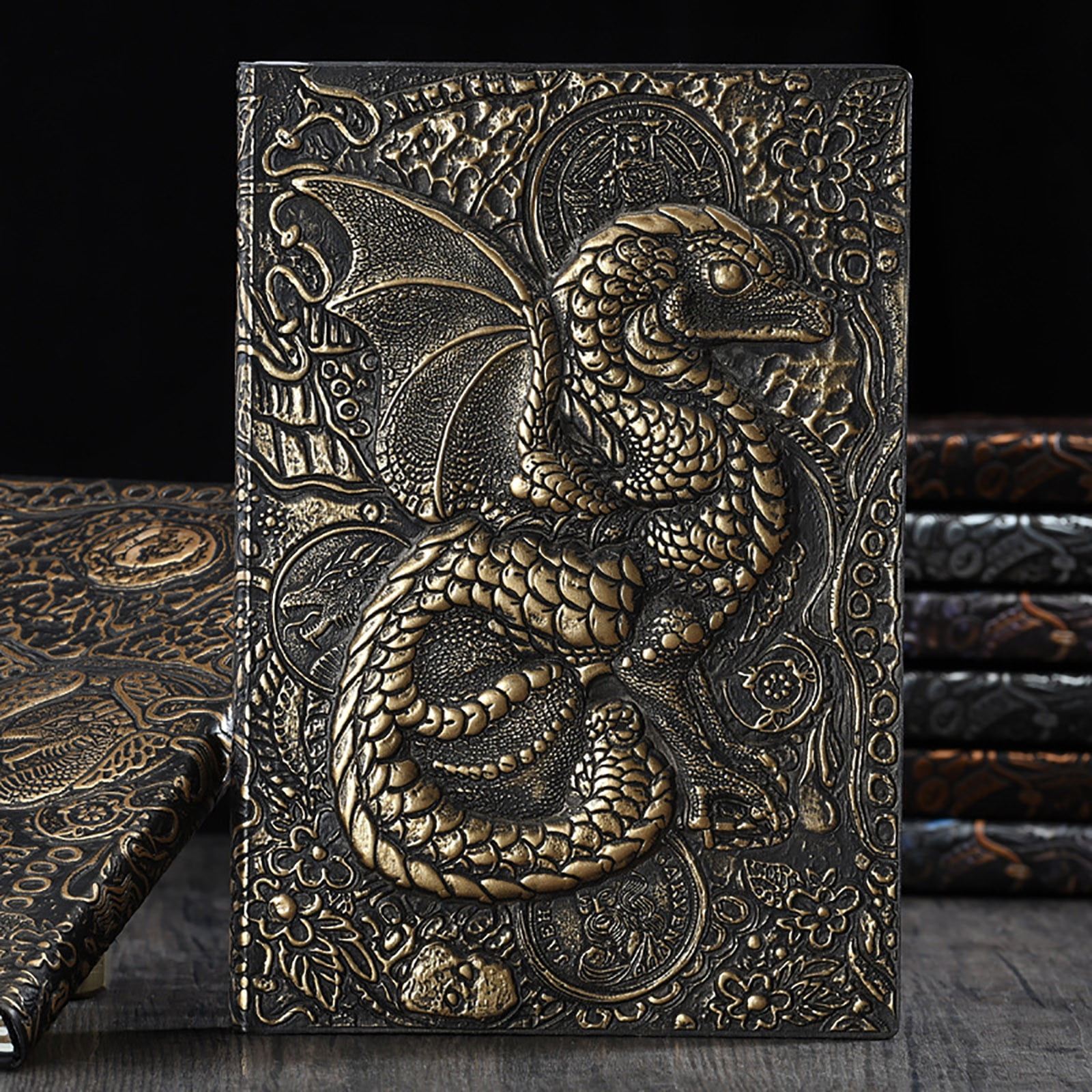 Dinosaur Embossed A5 Hardcover Notepad Notebook Manual