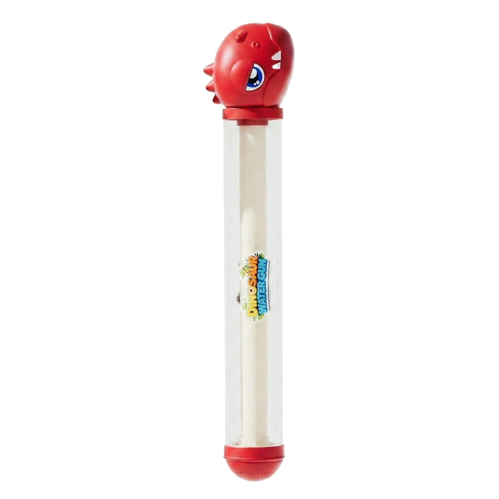Dinosaur Fireworks Water Gun 11.5 in, Plastic Manual Pump High Pressure Water Gun for Adults, Summer Pool Beach Accessories (Red)
