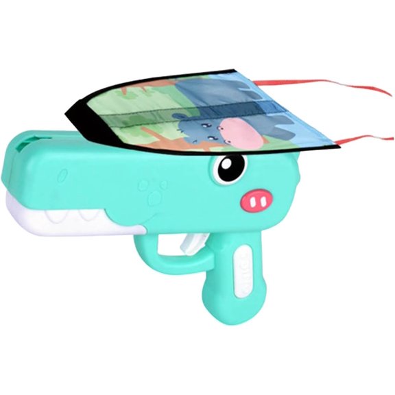 Dinosaur Foam Glider Launcher, Cute Dinosaur Glider Plane Outdoor Flying Catapult Activity, Fun Birthday Party Favor Gift for Kids, Easy Launch Foam Aircraft(RL Green 1 PC)