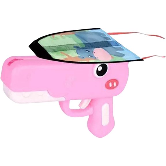 Dinosaur Foam Glider Launcher, Cute Dinosaur Glider Plane Outdoor Flying Catapult Activity, Fun Birthday Party Favor Gift for Kids, Easy Launch Foam Aircraft(RL Pink 1 PC)