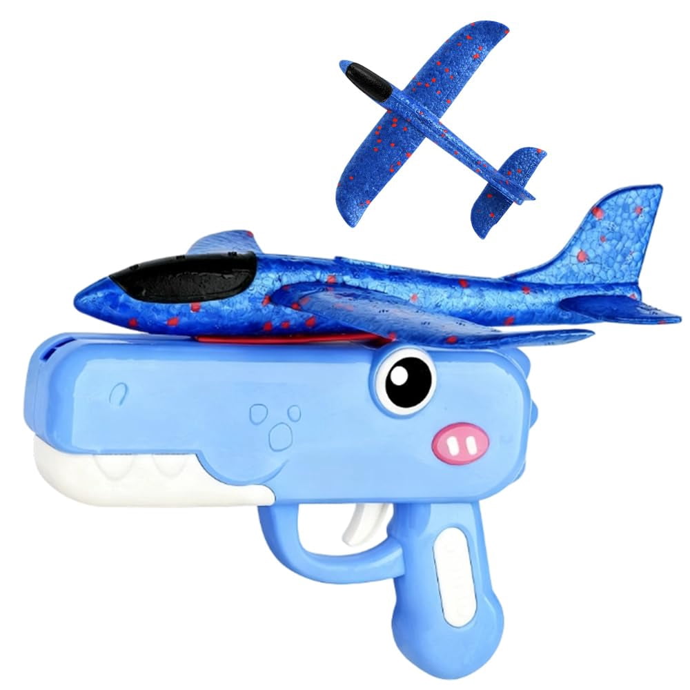 Dinosaur Foam Glider Launcher Toy Model, 2026 New Foam Glider Plane with Airplane Launcher, Lovely Outdoor Flying Model for Park, Perfect Dinosaur Foam Glider Airplane