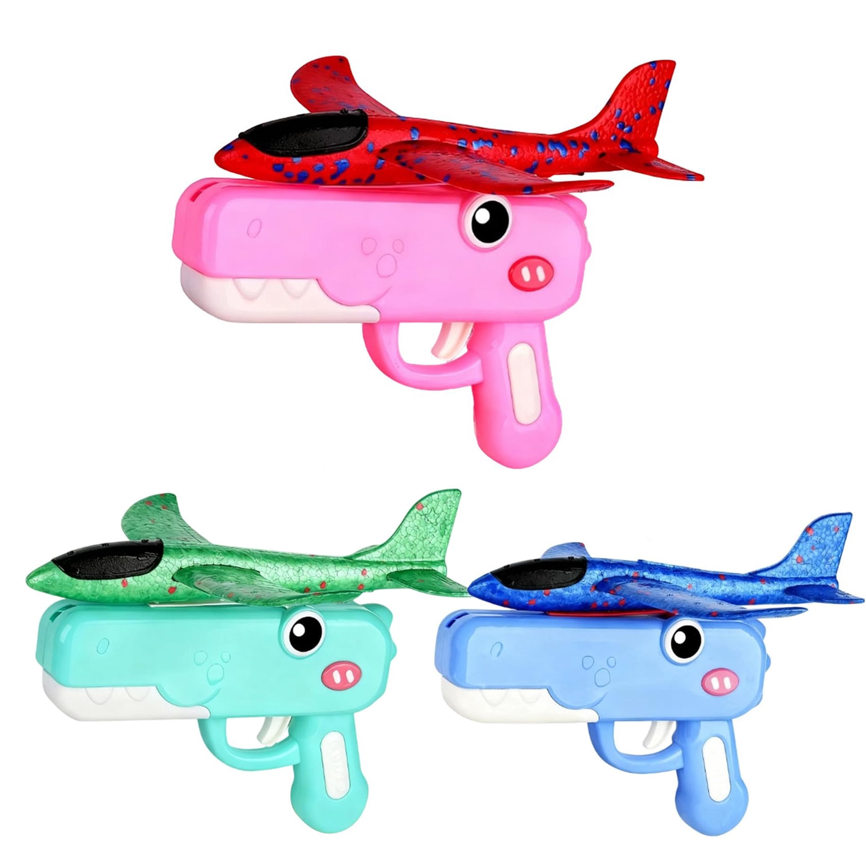 Dinosaur Foam Glider Launcher Toy Model, 2026 New Foam Glider Plane with Airplane Launcher, Lovely Outdoor Flying Model for Park, Perfect Dinosaur Foam Glider Airplane