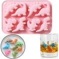 thumbnail image 1 of Dinosaur Food Grade Silicone Molds, 8-Cavity Chocolate Hard Candy Ice Cubes BPA Free Mold for DIY Chocolate,Candy,Jelly Halloween Christmas Parties, 1 of 5