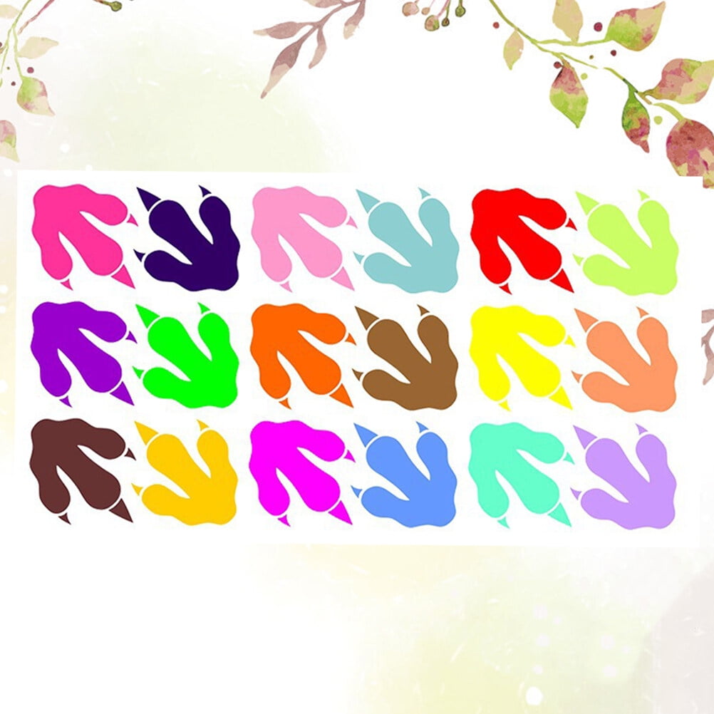 Dinosaur Footprint Wall Stickers 1 Set Dinosaur Footprint Wall Stickers