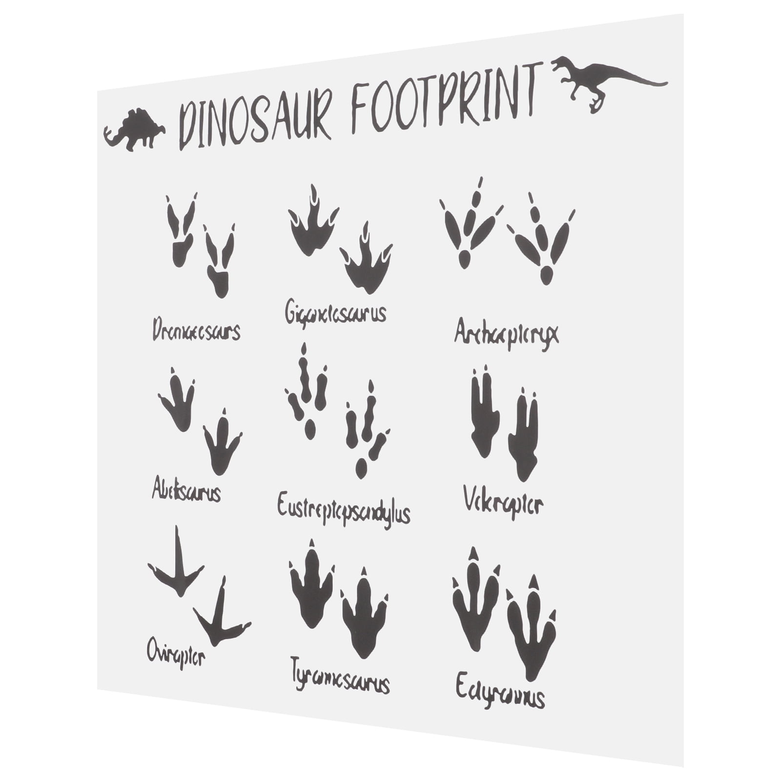Dinosaur Footprints Wall Sticker Decal for Kids Room Self Adhesive
