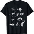thumbnail image 1 of Dinosaur Fossil Collage (White Logo) T-Shirt, 1 of 5