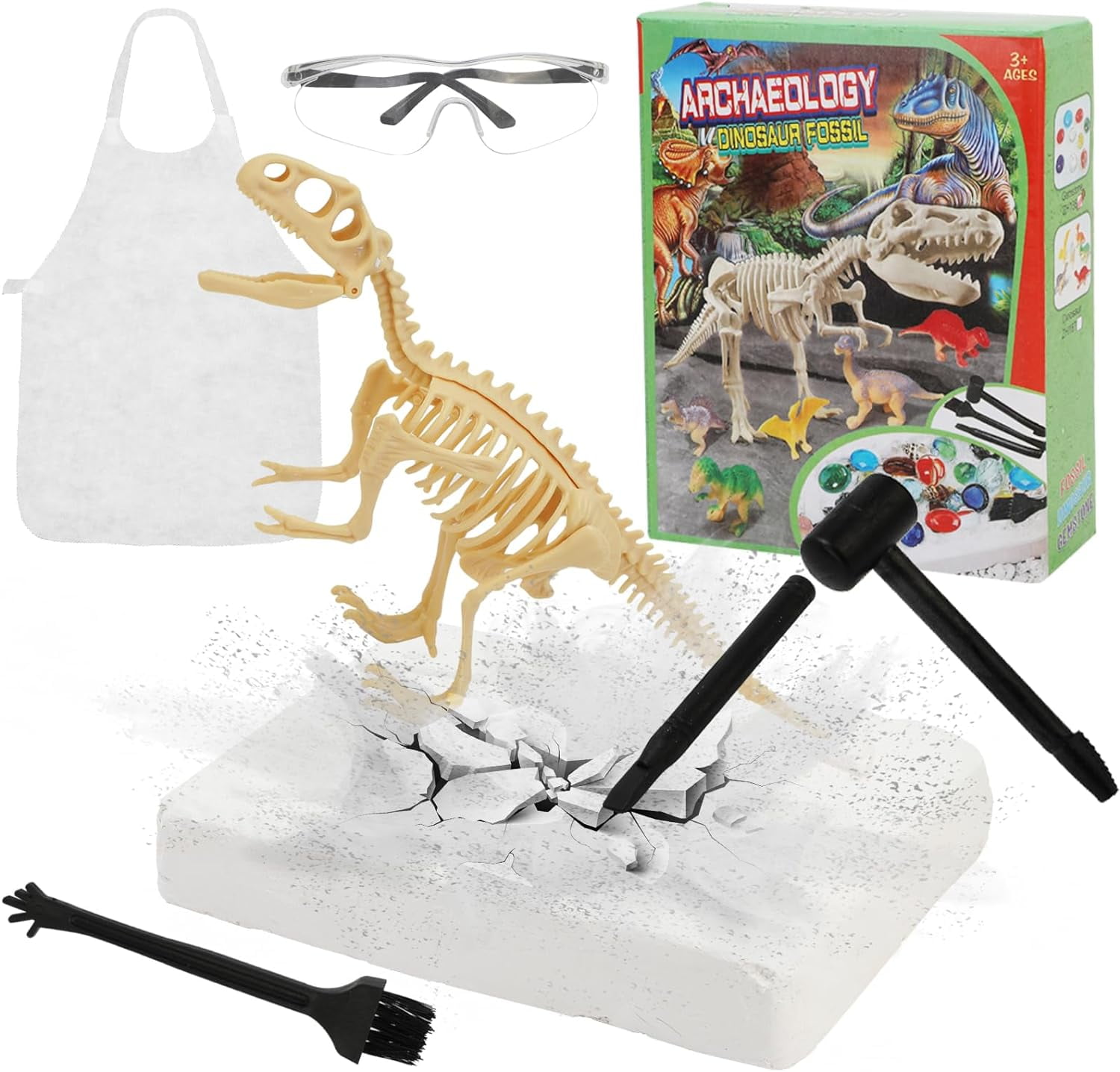 Dinosaur Fossil Digging Kit T-Rex Excavation Kit Dino Bones Excavation ...