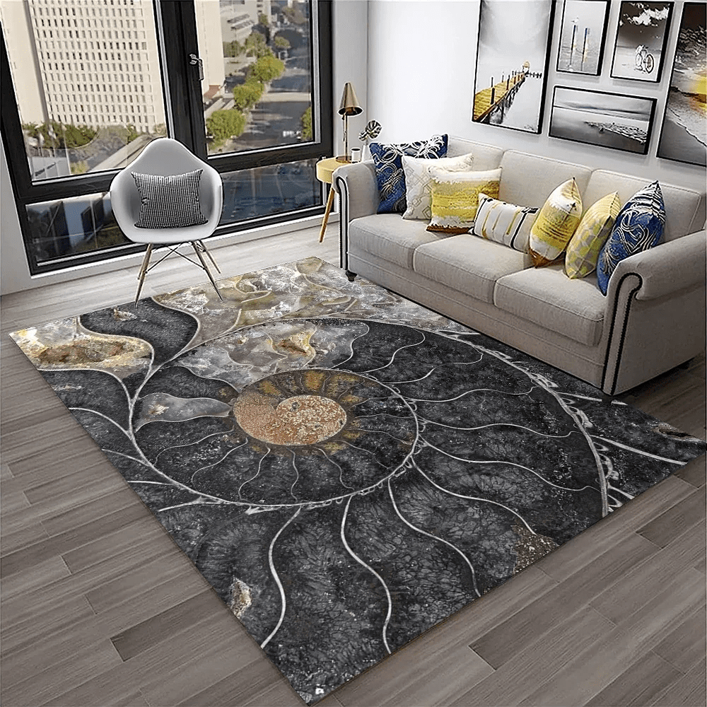 Dinosaur Fossil Pattern Rug for Bedroom Living Room Carpet for Kitchen