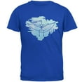 thumbnail image 1 of Dinosaur Fossil Pterodactyl Mens Soft T Shirt Royal LG, 1 of 1