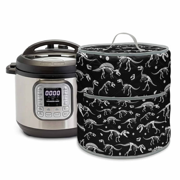Dinosaur Fossils Pressure Cooker Cover Hand-Painting Lines Dinosaurs ...
