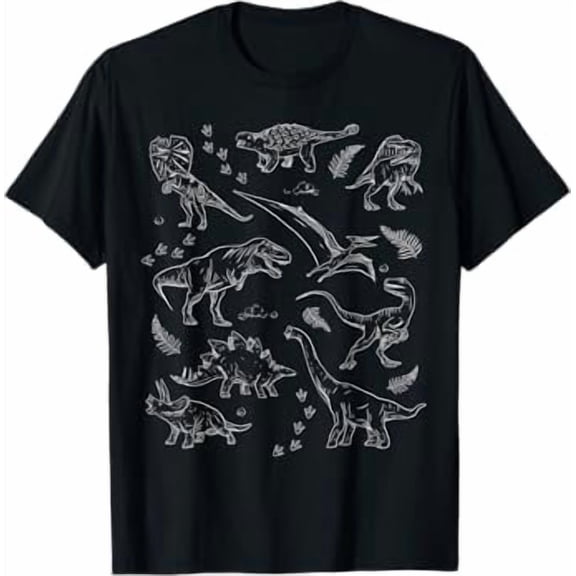 Dinosaur Fossils Vintage T-Shirt