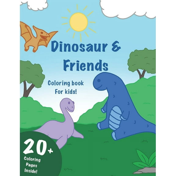Dinosaur & Friends Coloring Book, (Paperback)