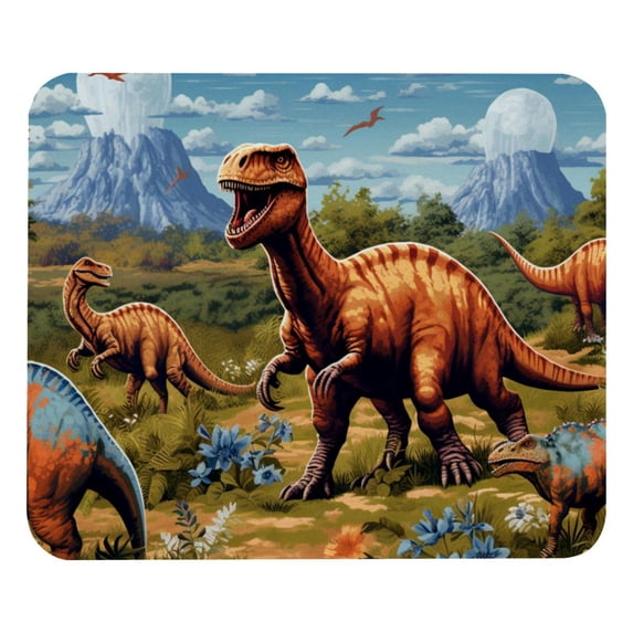 Dinosaur Gaming Mouse Pad, Desk Mat, 8.3x9.8 Inch, Non-Slip Rubber Bottom, Printed, Suitable for Office and Gaming