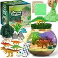 thumbnail image 1 of Dinosaur Gifts for Boys - Dinosaur Terrarium Kit for Kids - Birthday Gift for Boys Ages 4 5 6 7 8-12 Year Old - DIY Dinosaur Light Up Toys for Boys - Arts and Crafts Kit for Kids, 1 of 6