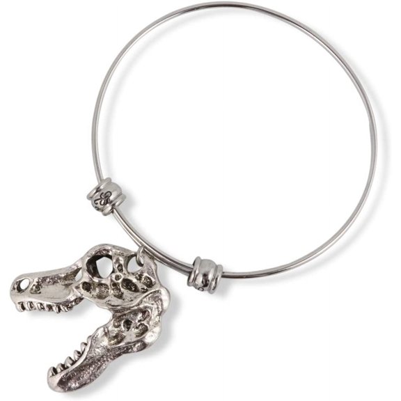 Dinosaur Gifts Bracelet Bangle Jewelry Jewlry TRex T Rex Tyrannosaurus Tyrannosaur Teranosaurus Dinosaur Bracelet Accessories Stuff Gift for Kids Men Women Boys Girls Decor Prehistoric Creature