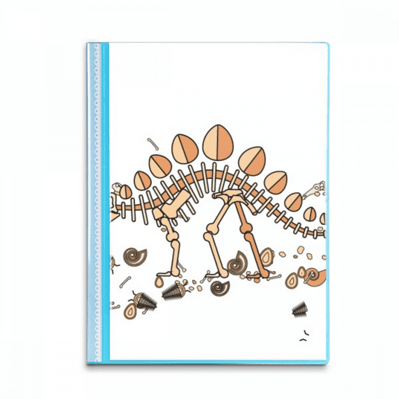 Dinosaur Grass Huge Stegosaurus Book Sheet Protectors Portfolio Binder Folder