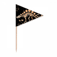 thumbnail image 1 of Dinosaur Grass Huge Stegosaurus Toothpick Triangle Cupcake Toppers Flag, 1 of 3