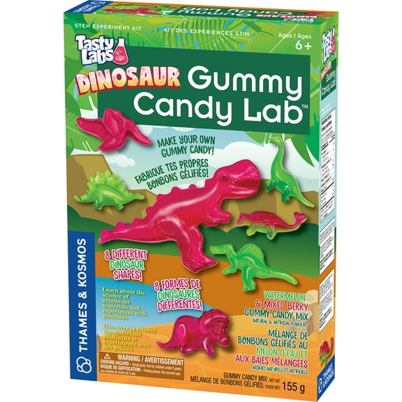 Dinosaur Gummy Candy Lab - 2l (En/Fr), (Hardcover)