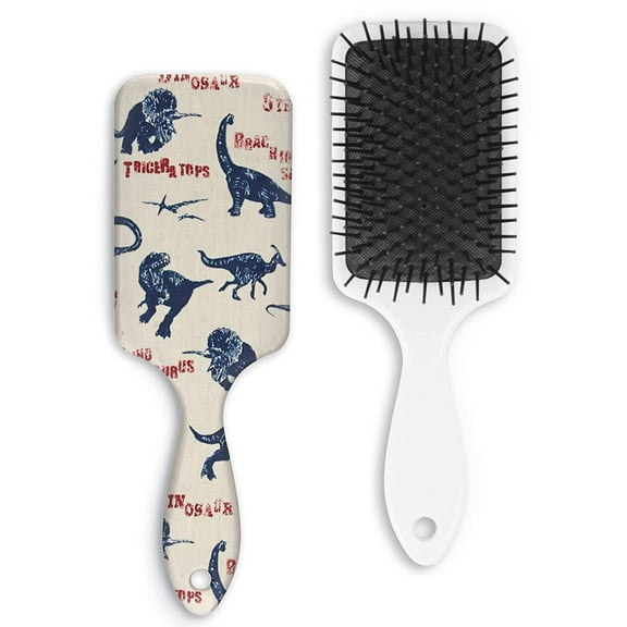 Dinosaur Hair Brush for Kids, Removes Knots and Tangles - Pain Free - Soft Fashion Comb for Kids Back To School Gift Women Men