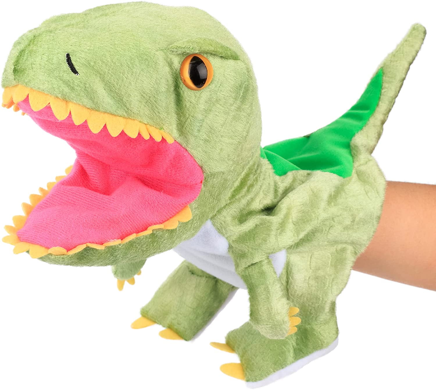 Dinosaur soft hot sale hand puppet