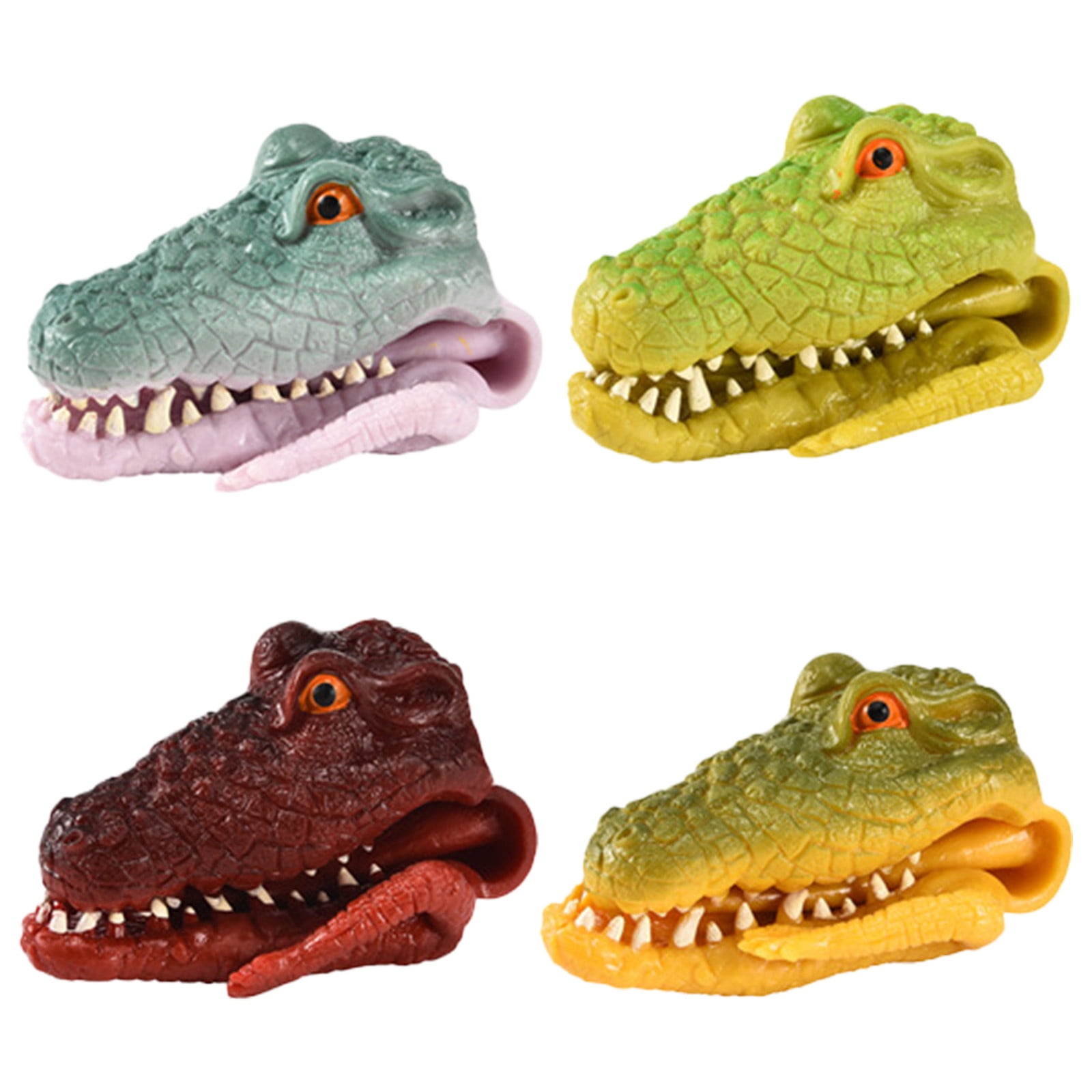 Dinosaur Hand Puppet Toys Dinosaur Puppet Rubber Realistic Head ...