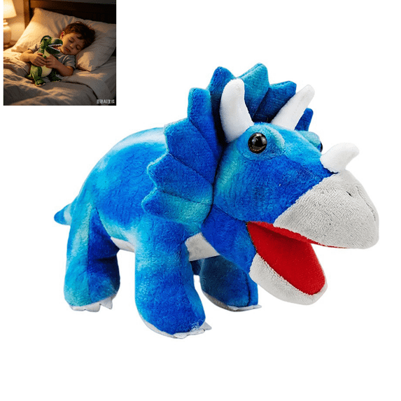 Dinosaur Hand Puppets for Kids, Plush Stuffed Dinosaur Puppet, Interactive Story‑telling Toy for Role‑Play and Family Game