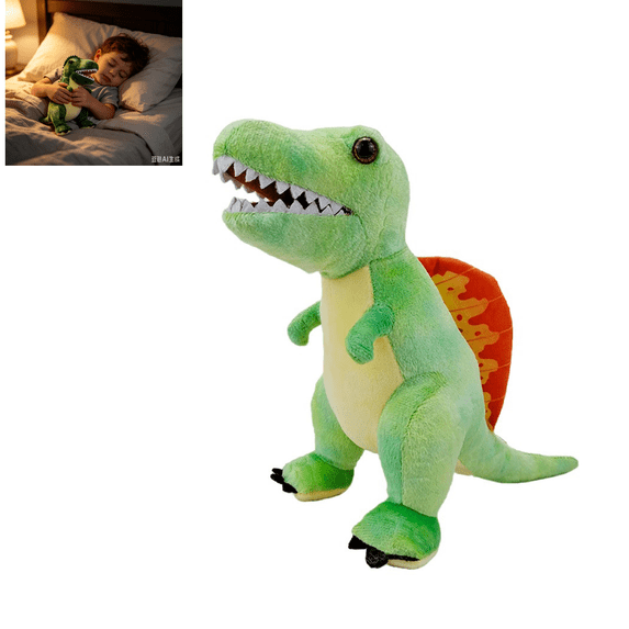 Dinosaur Hand Puppets for Kids, Plush Stuffed Dinosaur Puppet, Interactive Story‑telling Toy for Role‑Play and Family Game