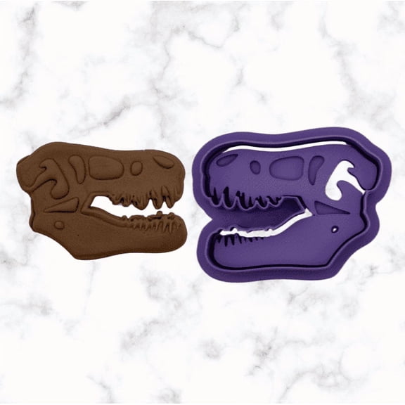 Dinosaur Head Cookie Cutter and Stamp