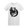 thumbnail image 1 of Dinosaur Head In Circle T-Shirt Men -Image by Shutterstock, Male x-Large, 1 of 2