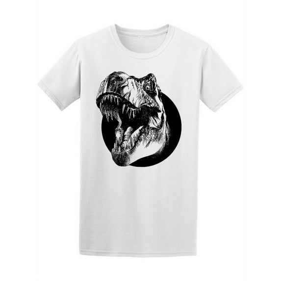 Dinosaur Head In Circle T-Shirt Men -Image by Shutterstock, Male x-Large